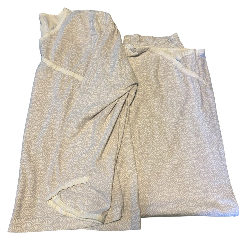 Women's Garnett hill pajama set Asian wrap 100% organic cotton size XL
